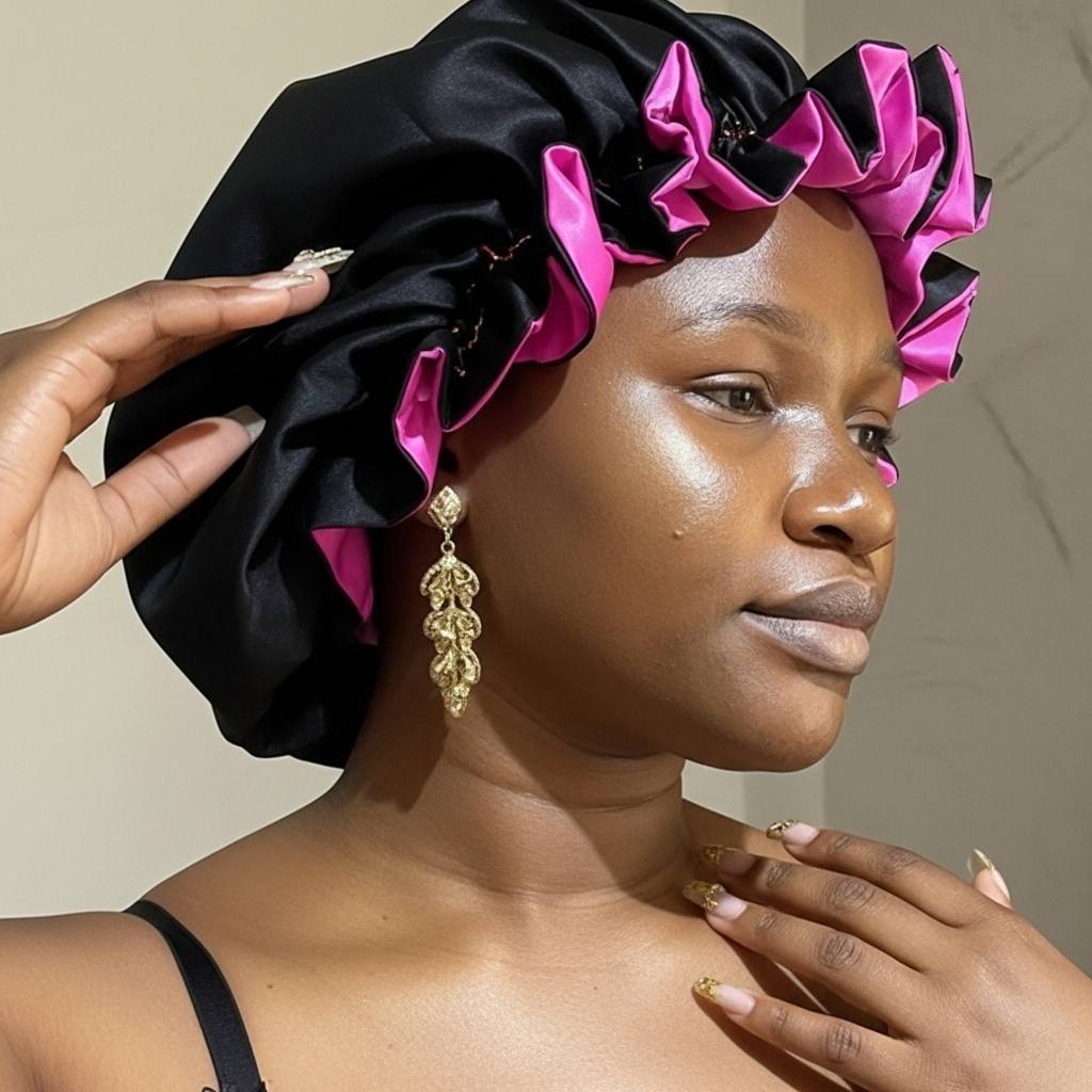 Create a beautiful woman with long, voluminous, dark curly h