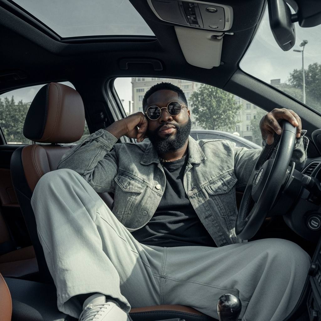 Create a hyper-realistic portrait of a man (man of the uploa