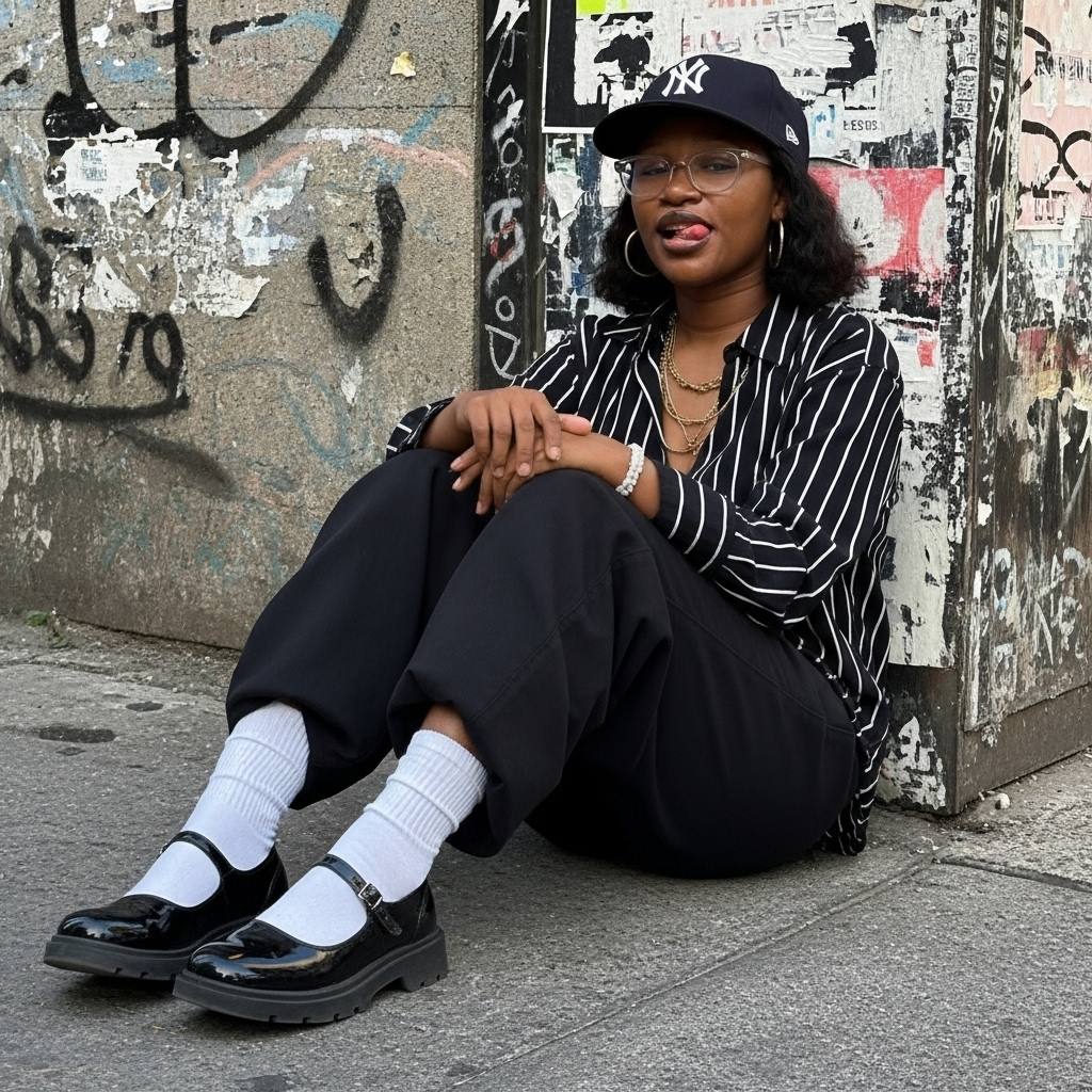 In the muted glow of late afternoon, a young woman reclines