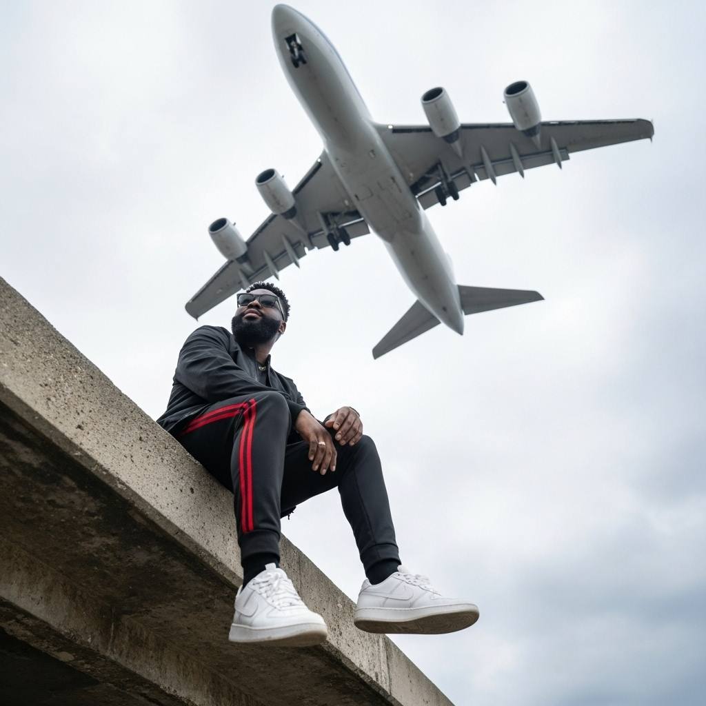 Ultra-realistic cinematic portrait of a young man, keeping t