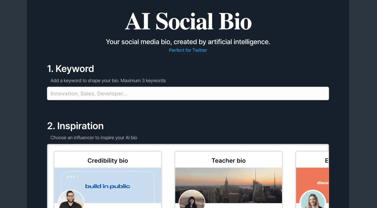 AI Social Bio