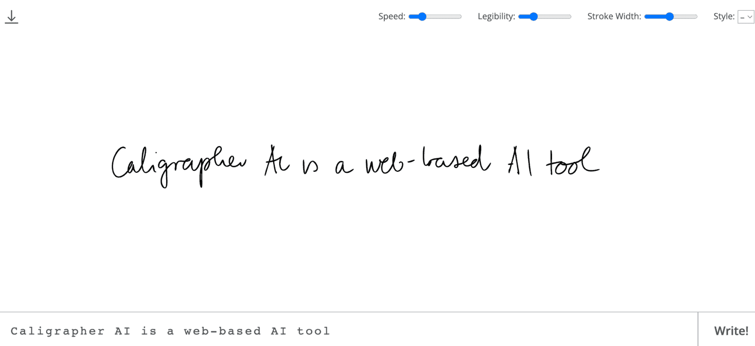 Calligrapher AI
