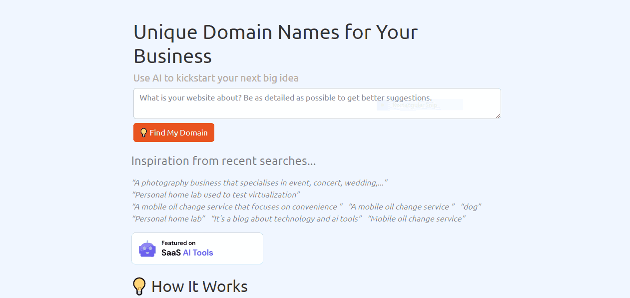 Domain Brainstormer