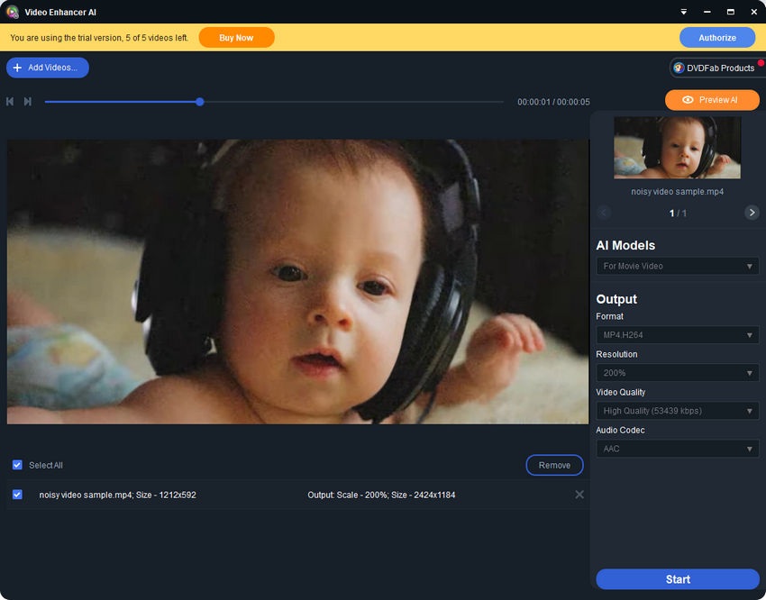 DVDFab (UniFab) Video Enhancer