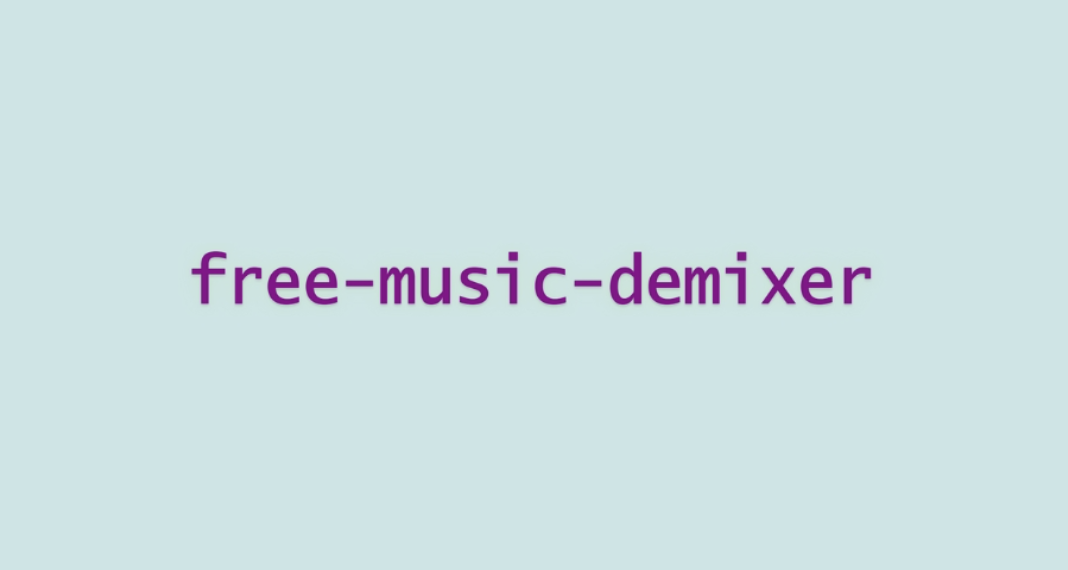 Free Music Demixer