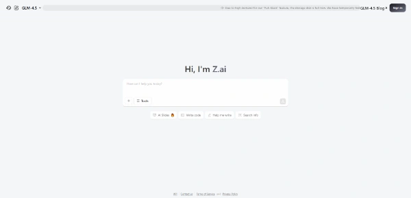 GLM 4.5 by Z.ai