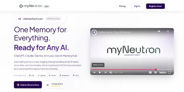 myNeutron AI Memory