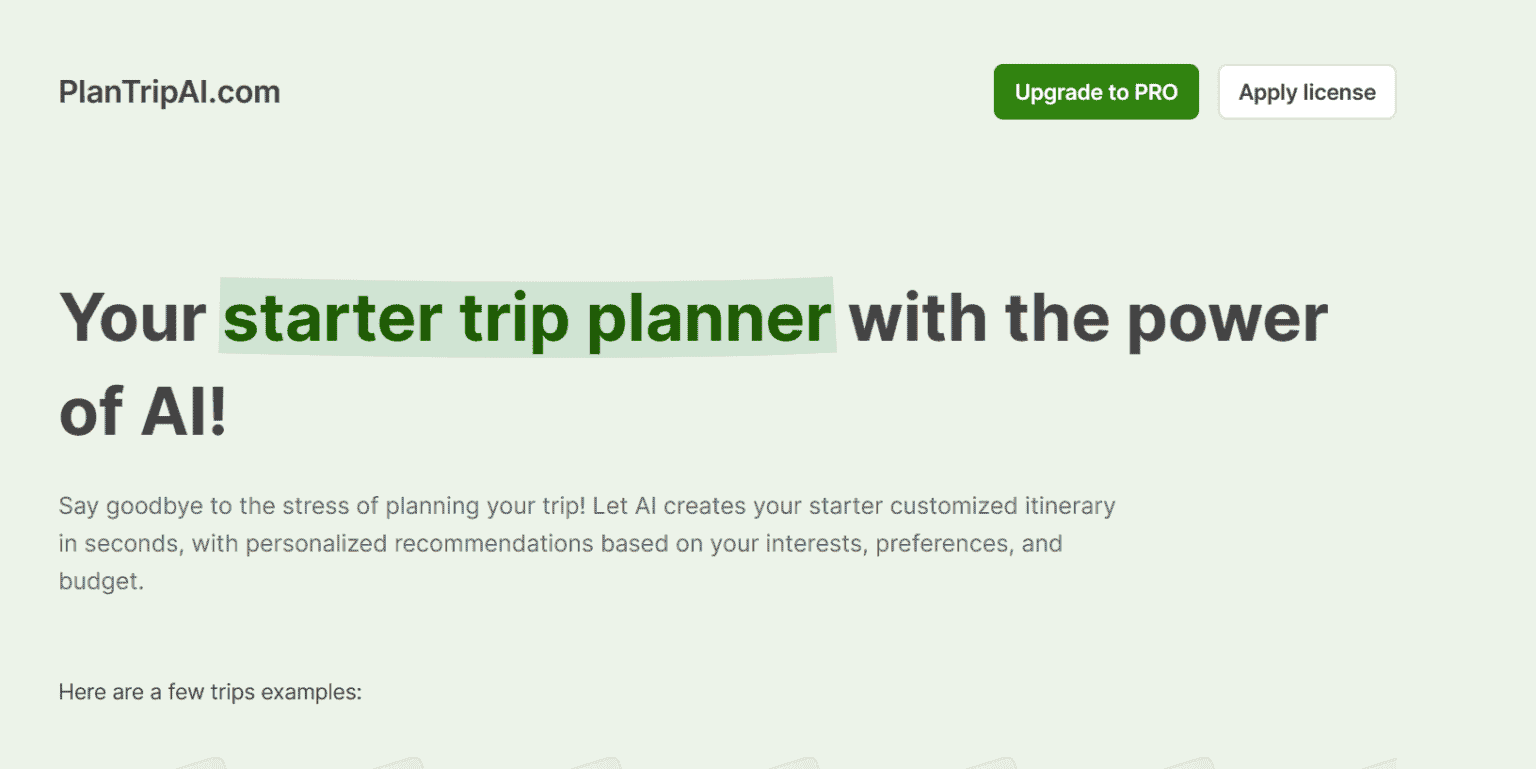 PlanTripAI