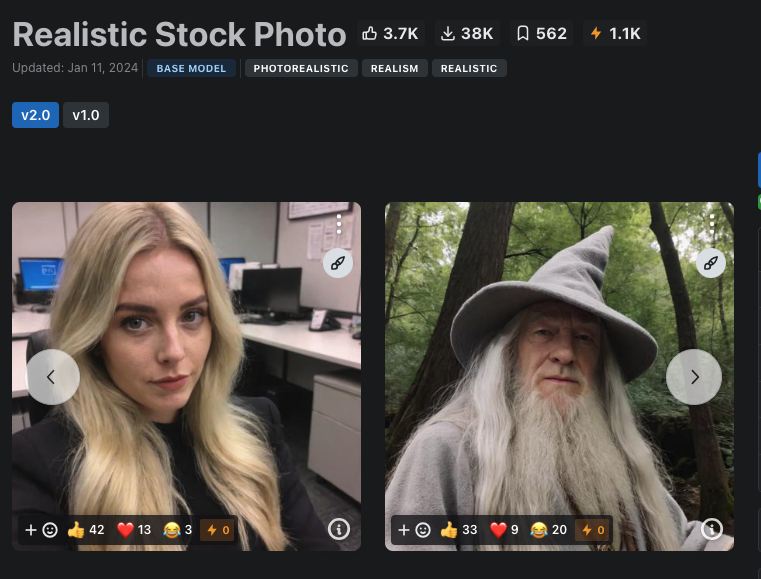 Realistic Stock Photo