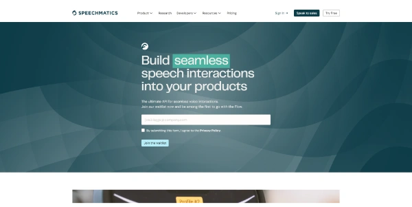 Speechmatics Flow