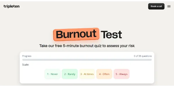 TripleTen Burnout Test