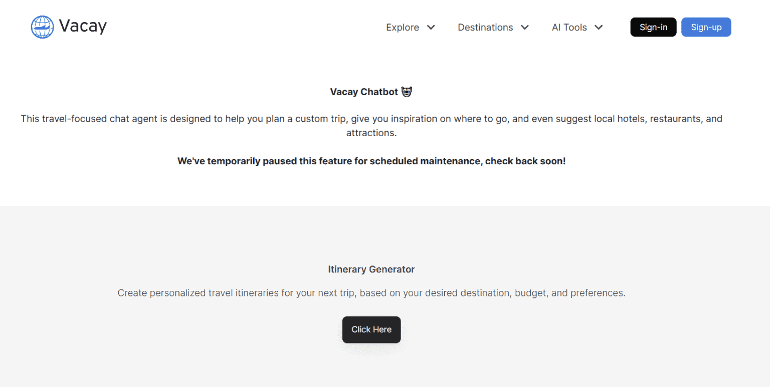 Vacation &amp; Travel Chat (GPT)