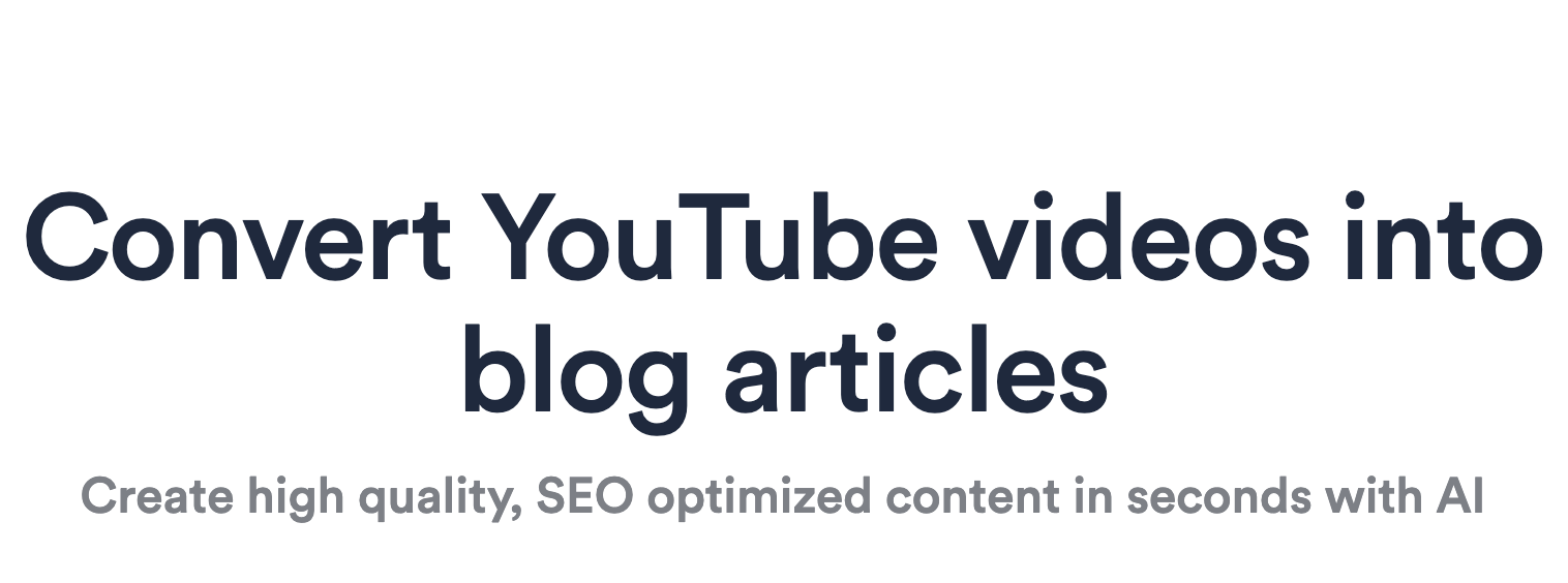 Video to Blog